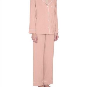 Eberjey Gisele Long Pajama Set in Pink